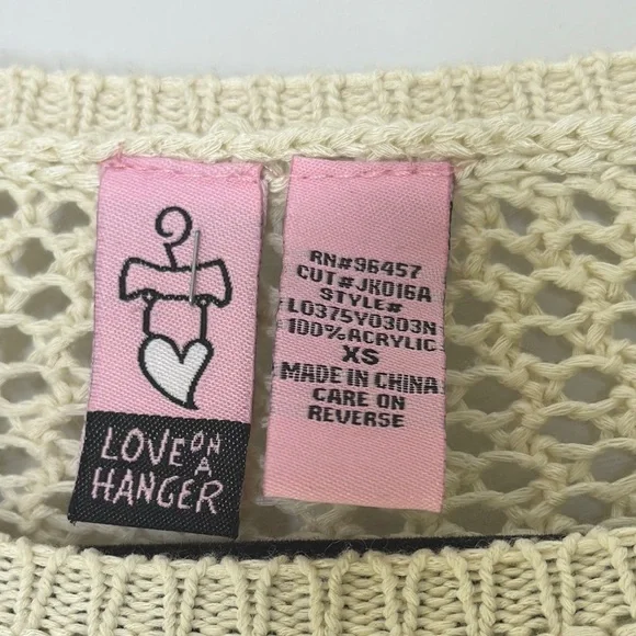 Love on a Hanger Cream Crew Neck Sweater - Picture 2 of 6
